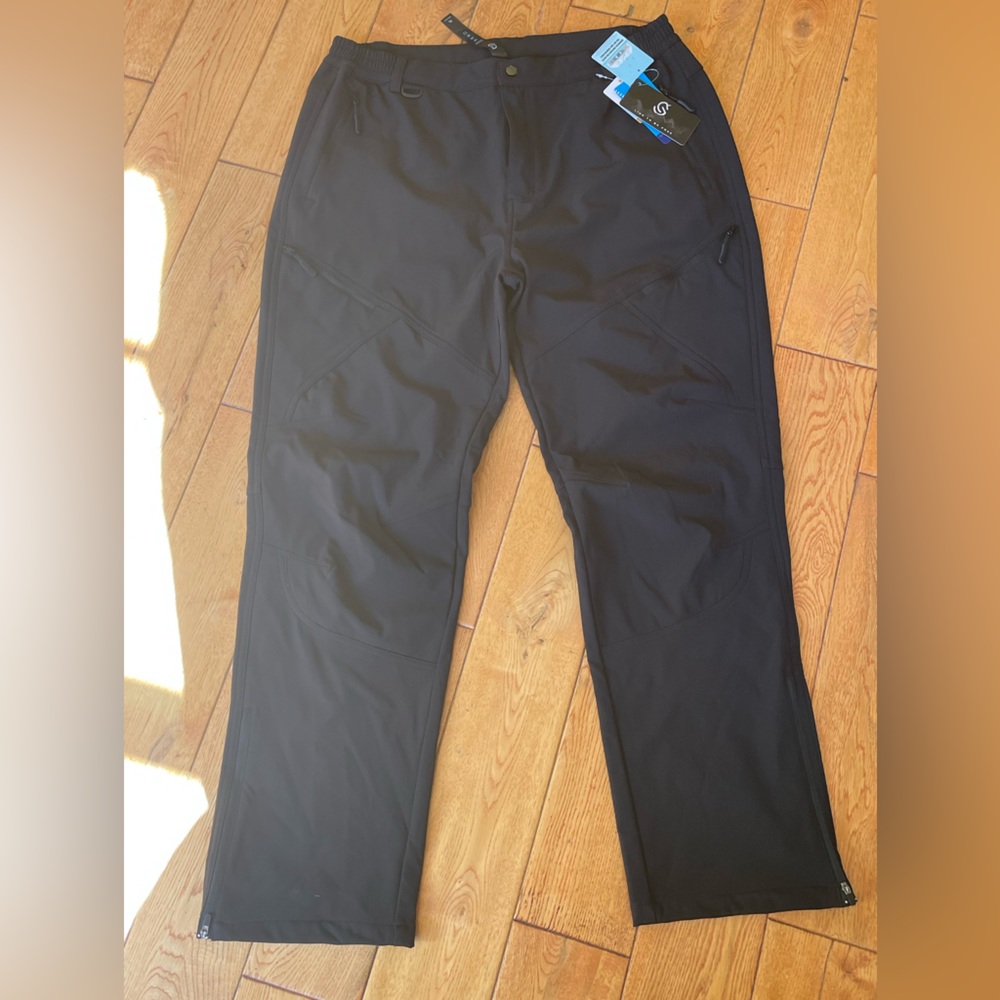 Men’s ski pants waterproof size XL black